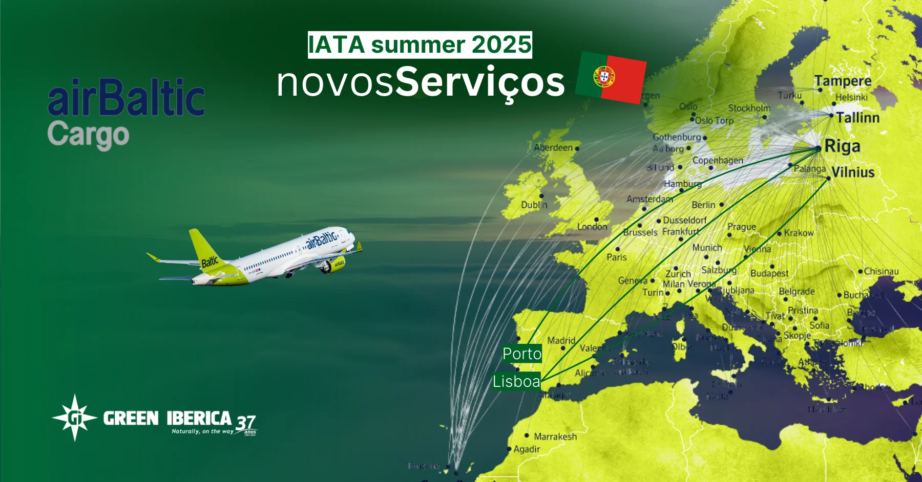 Reforço da operação da Air Baltic – “IATA Summer Season 2025