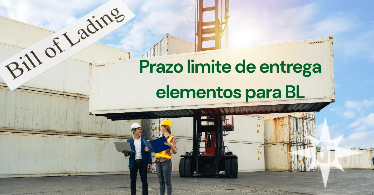 Prazo limite de entrega elementos para BL